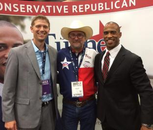 Rep. Matt Krause, Activist Michael Smith and Rep. Scott Turner at the Texas GOP Convention 2014.